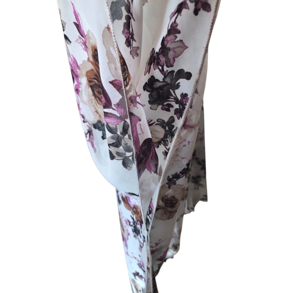 Emory Park Kimono Size OSFM White Floral - Picture 4 of 5